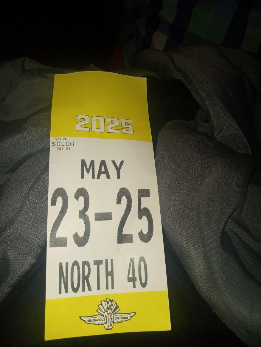 Parking Pass For Race Inside Lot 10
