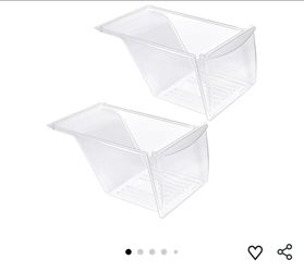 6355: New [2 PACK] 03 Refrigerator Crisper Drawer Replacement Compatible with Frigidaire Kenmore Refrigerator Drawer Replacement, Frigidaire Dr