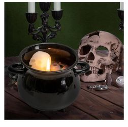 Halloween Witches Candle Cauldron Decorations Indoor