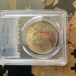 1881-S Morgan Silver Dollar Tonned Hard To Find Certifiedby PCGS