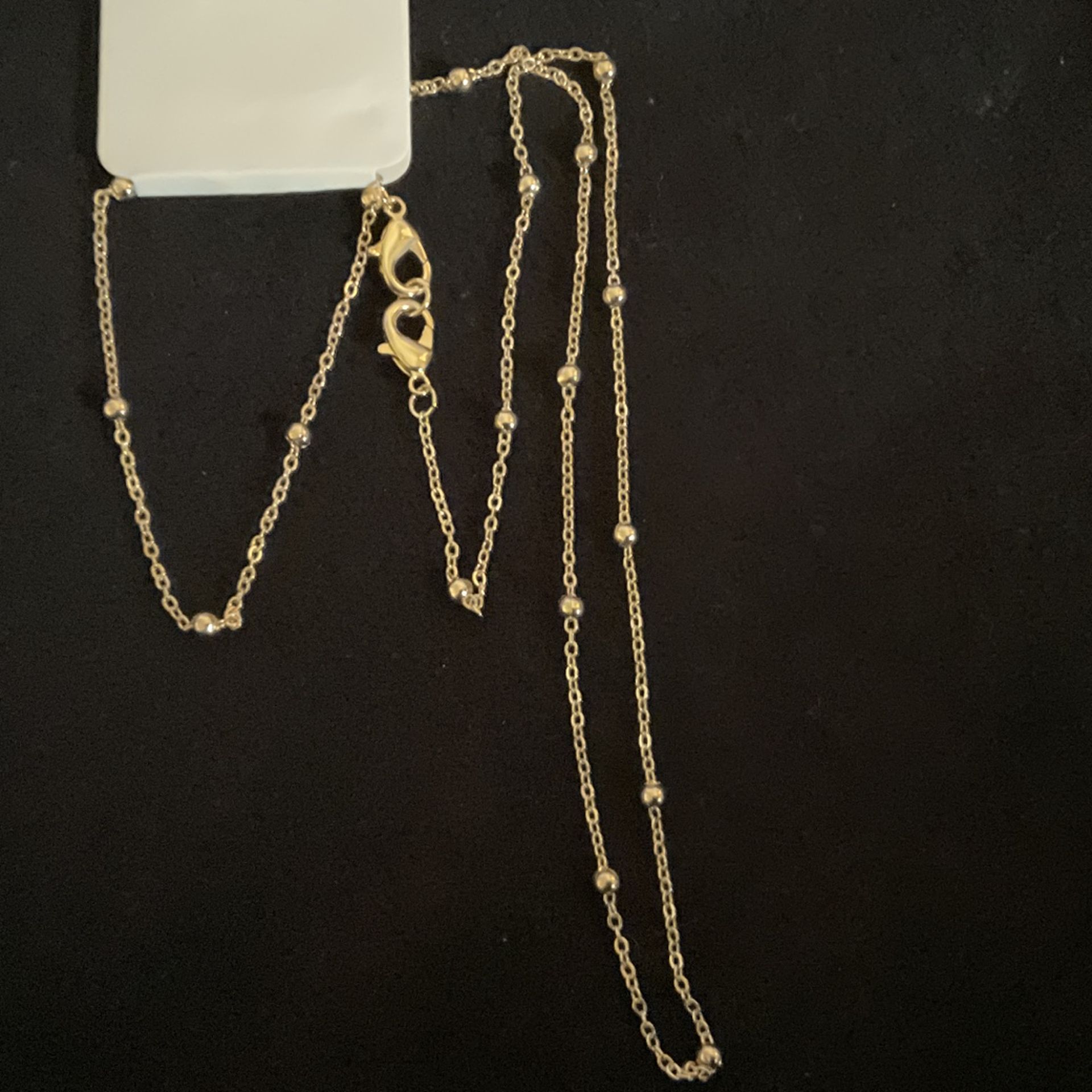 26” Gold plated Beaded necklace