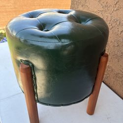 Faux Leather Emerald Stool 