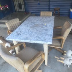 Outside Dinning Table With Chairs 