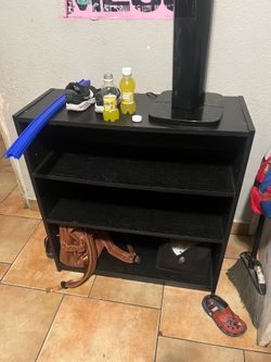 Black bookshelf