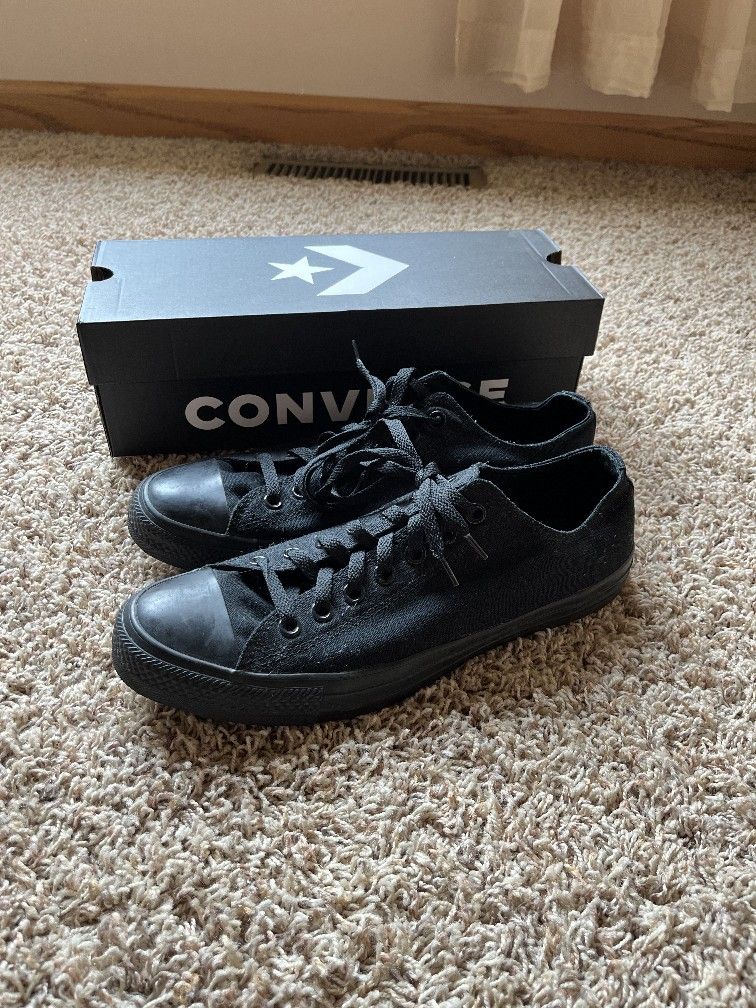 New Black Converse, Size 10