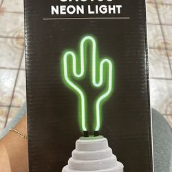 Cactus neon light