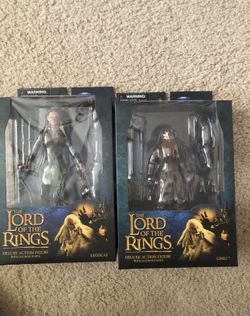 Diamond Select Lord Of The Rings Legolas & Gimli Deluxe action figures