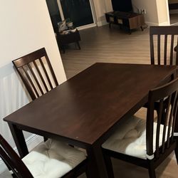 Wooden Dining Set Of 4