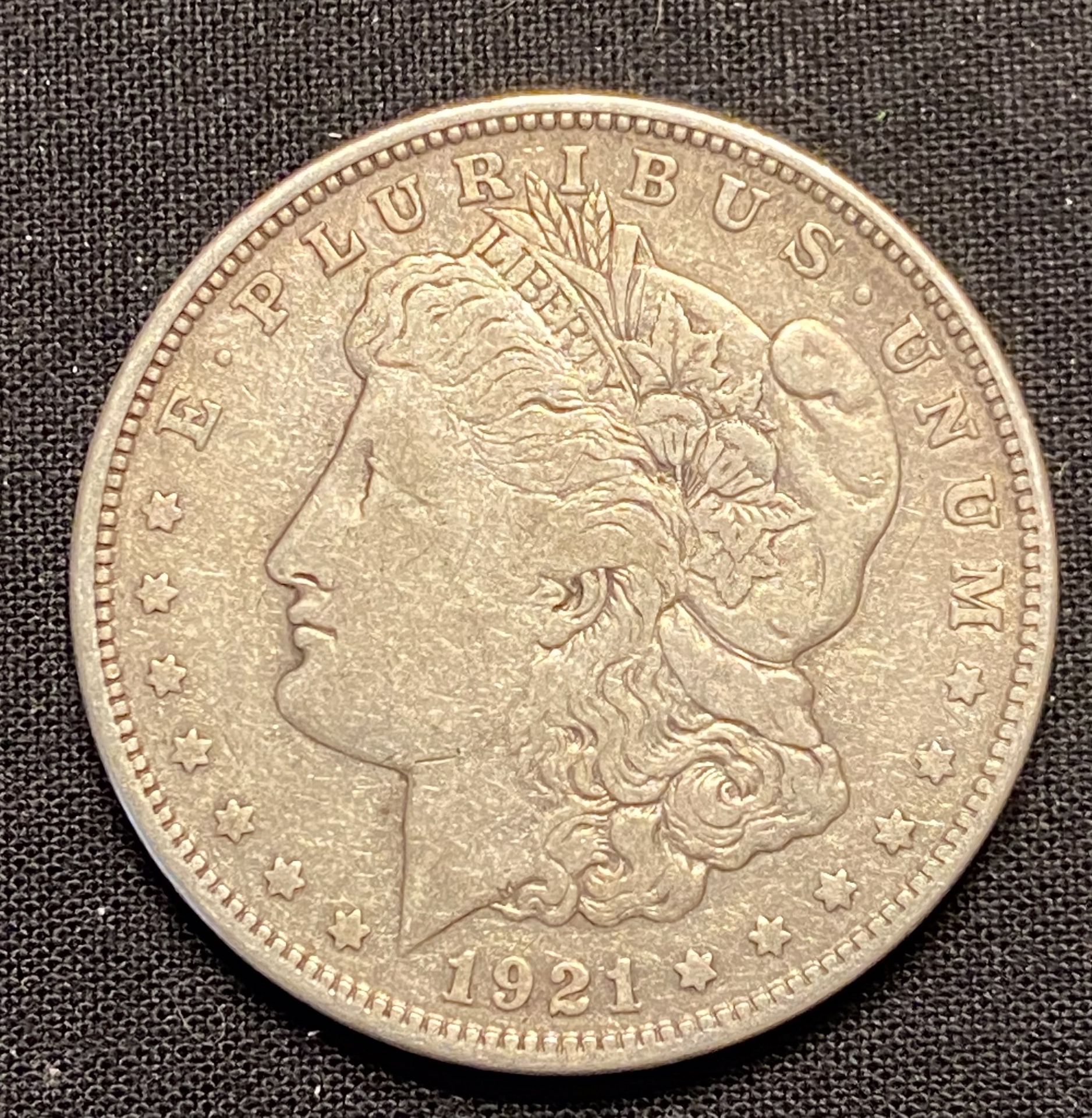 1921 D 90% Silver Morgan Dollar (#444)