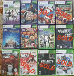 XBOX 360 Kinect /360 Games
