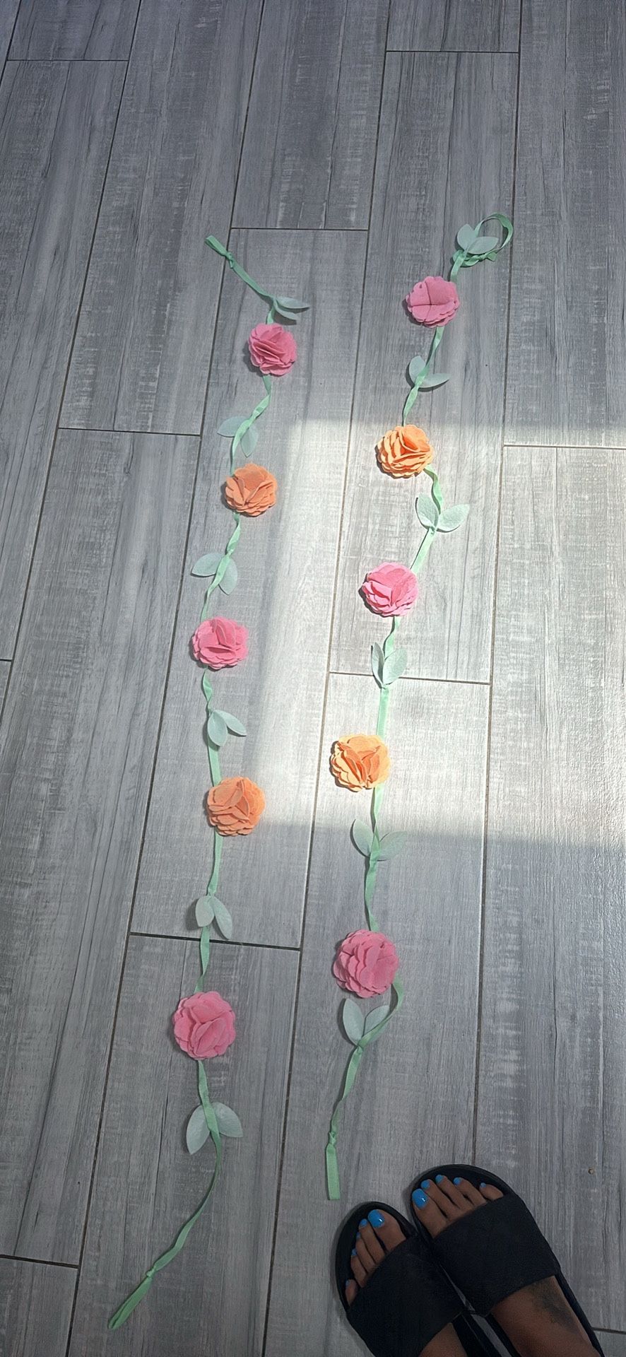 2 Flower Hanging Decor