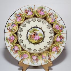 Love Story Courting Couple Plate 10"