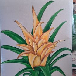 42" X 36" Acrylic Art On Canvas