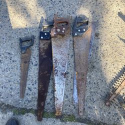 Old Rusty Saw Saws Shop Decoration $10 Each