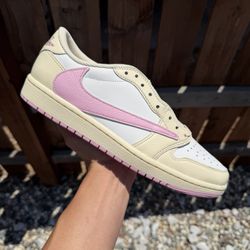 Jordan 1 Low Travis Scott Shy Pink (Size 9.5)