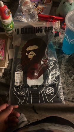 Brand new chorme heart bape shirt