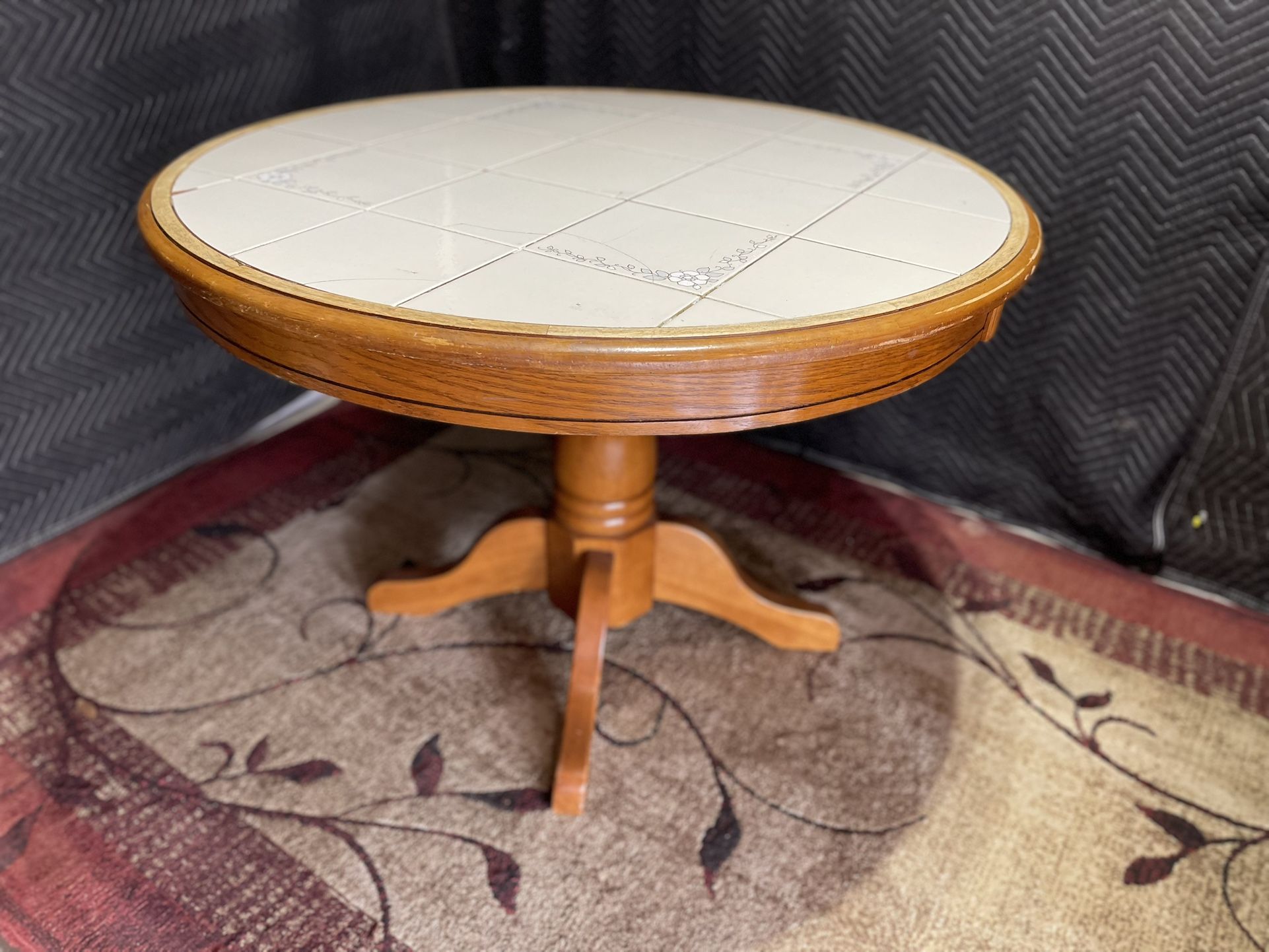 VINTAGE CERAMIC DINING TABLE (DELIVERY AVAILABLE)