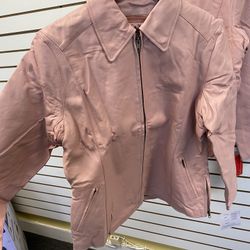 Pink Leather Jacket