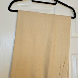 Gold Pashmina Scarf Wrap Shawl W/Fringe