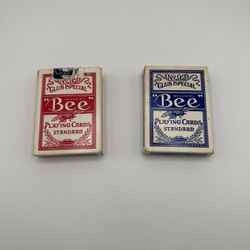 Lot of 2 Decks Casino No 92 Bee Playing Cards - All Used - 