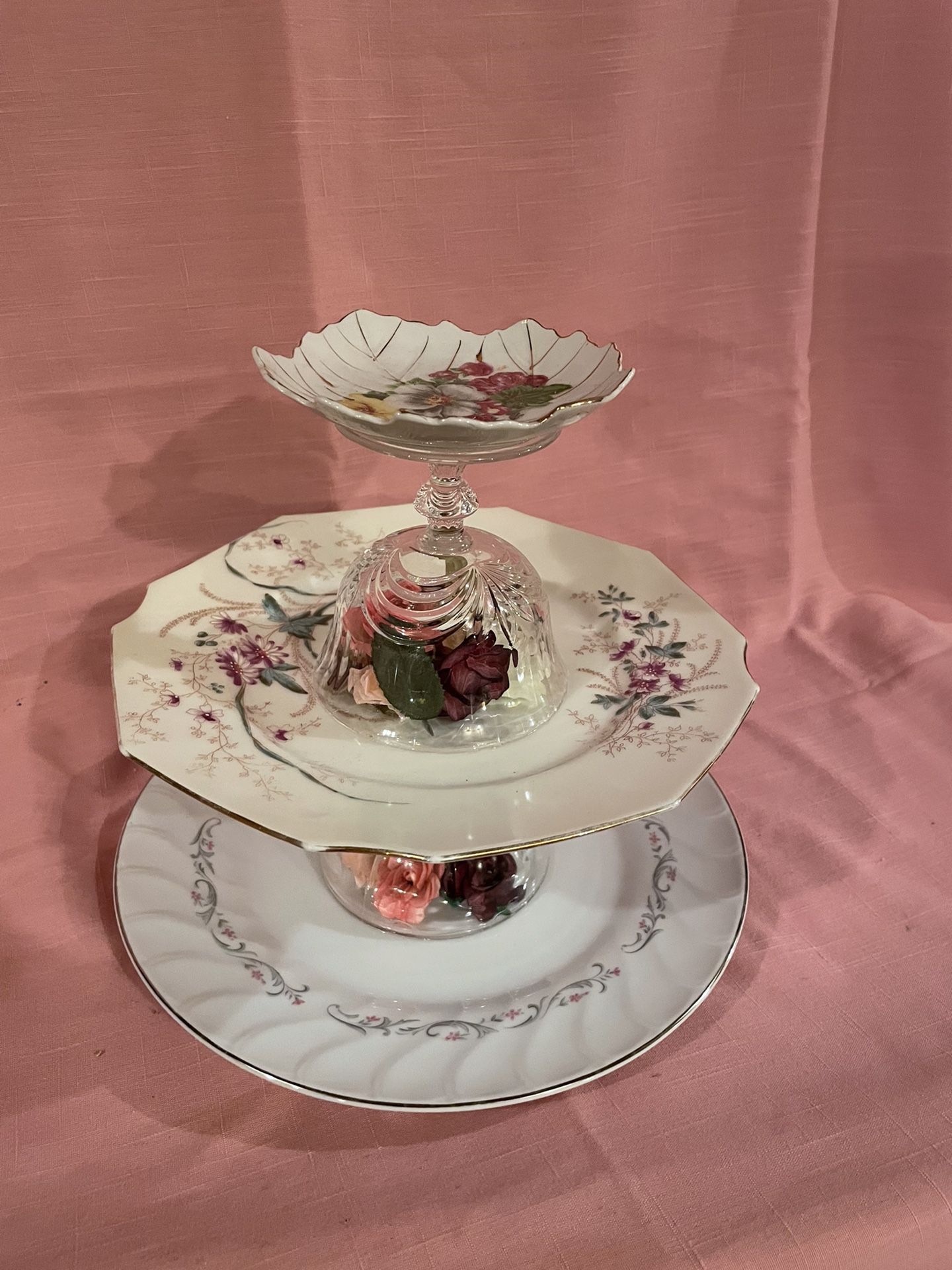 Vintage 3-tier Serving Dish