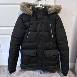 Boys 14/16 Heavy Jacket W Removable Fur Hood 
