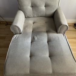 Light Gray Chaise Chair ~ FREE