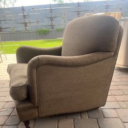 English Lounge Chair + Ottoman 