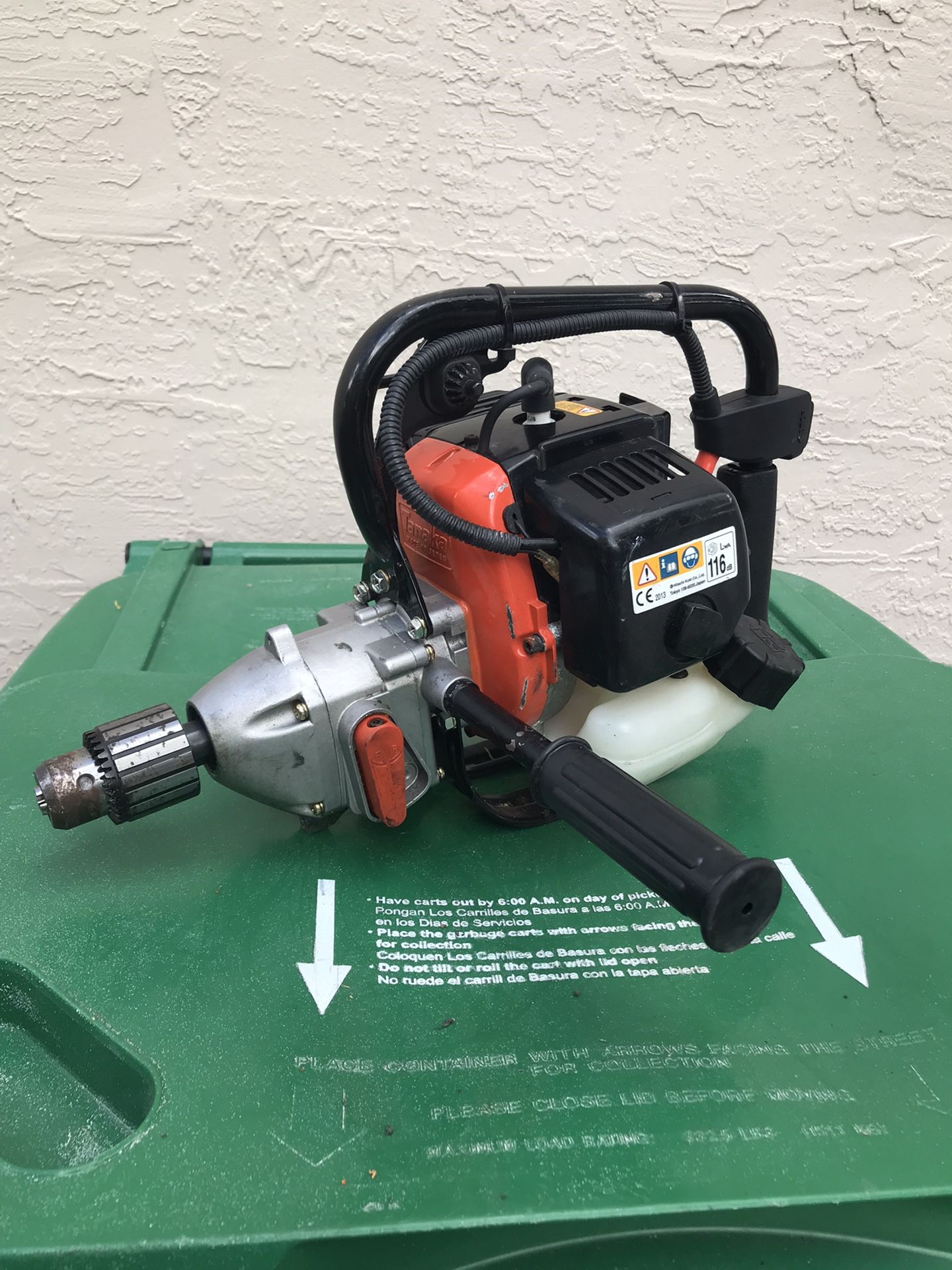 TANAKA HITACHI TED 270 GAS DRILL FOR POLES, FARM, TREE TRIMMERS