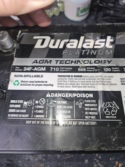 Duralast Platinum AGM - 24F Group Size Series Battery 