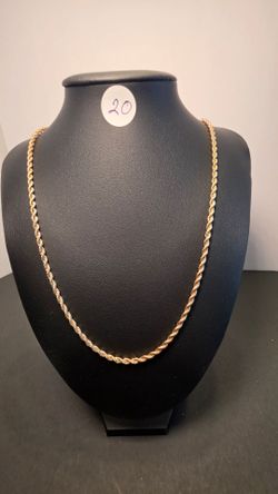 Gold filled Rope Chain Necklace
