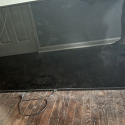 FREE 60” RCA Broken Display Has White Strips Horizontally 