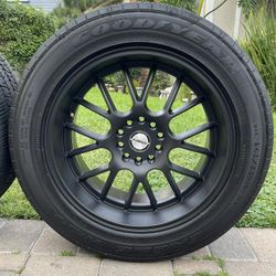 Universal 5 Lug Nut Rims & TIRES/ Universal Rines & LLANTAS De 5 birlos (5x114.3) & (5x120) size: 18