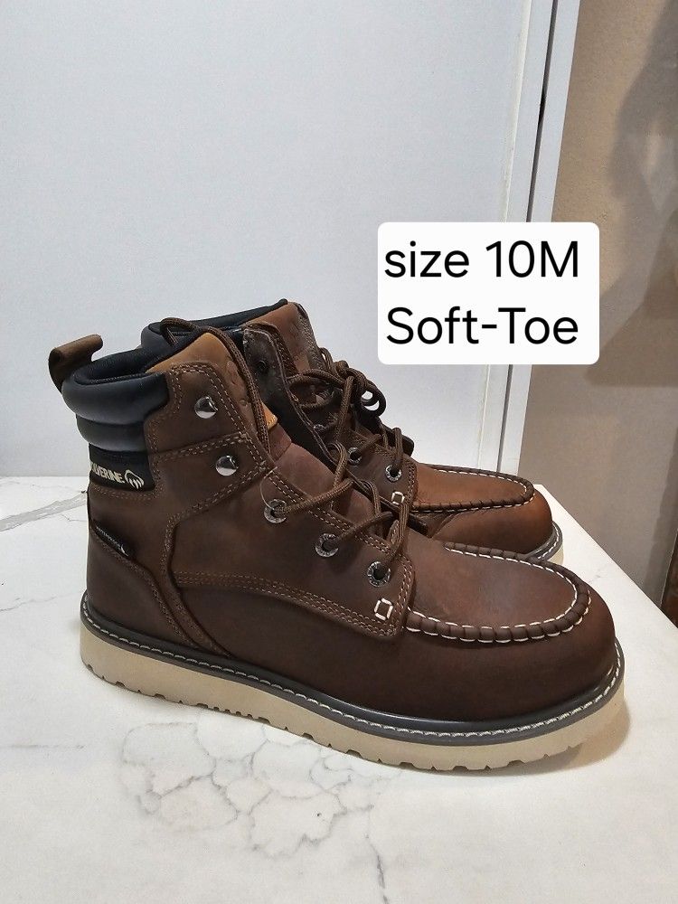 Wolverine Soft Toe Work Boots Size 10M