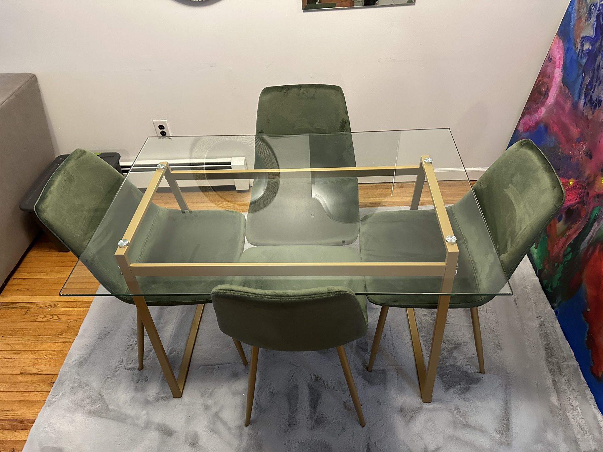 Brand New CB2  Dining Room Table And Chairs 