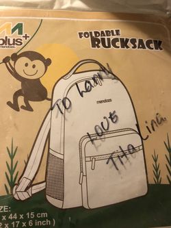 Foldable rucksack 