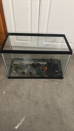 Aquarium with Decorations