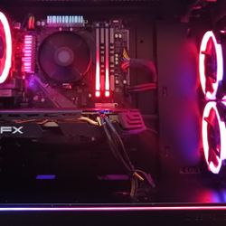 Gaming PC AMD Ryzen 5 6x Core 4.2 GHz 16 GB RAM 500 GB SSD ATI Radeon RX 580 8 GB Graphics Wi-Fi Wireless Windows 64 Bit