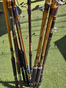 Used fishing rods