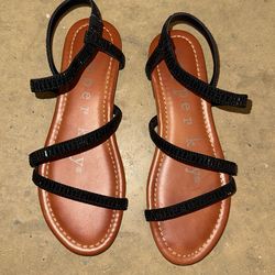 Copper key sandals