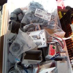 Big Tote Of Electrical Stuff  Cost $$ Hundreds Separately $99 