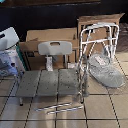 2 Bath Bench and 1 Bathroom  Toilet Seat 