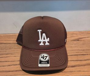 47' Brand - MLB - Baseball Hat - Los Angeles Dodgers - Adj Snapback - Meshback - Brown