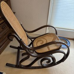 Vintage wooden rocking chair