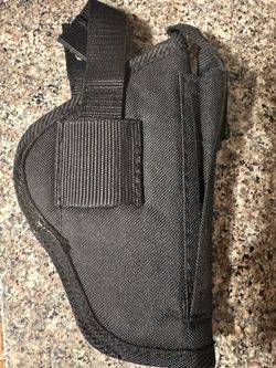 Black Nylon Belt Holster with Magazine Pouch