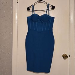 Dress,Bleu, large