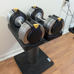 Golds Gym Adjustable Dumbbells 5-50lbs