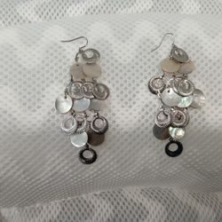 Silver Loose Hanging  Earrings