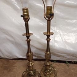 Vintage Stifil Brass Lamps 