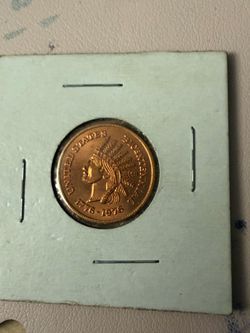 Bicentennial Indian head penny